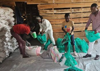 Nord-Kivu : le Réseau RFMPDH et Focus Congo assistent en vivres des déplacés de la guerre du M23