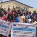 Bukavu : Des organisations de la Société Civile et des syndicats en sit-in pour contester la suspension du comité syndical du marché de Nyawera