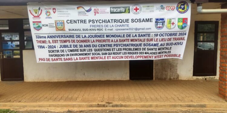 Sud-Kivu : 30 ans d’existence du Centre Psychiatrique SOSAM, d’énormes défis restent à relever pour garantir la couverture en soins de santé mentale