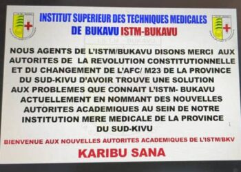 Nominations par l’AFC/M23 : le comité de crise de l’ISTM-Bukavu exprime sa satisfaction