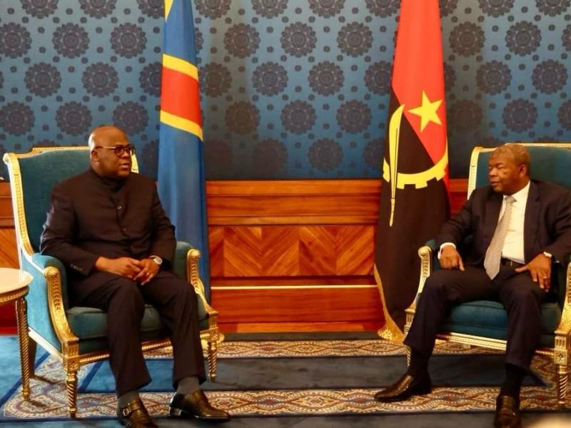 RDC : Félix Tshisekedi échange avec João Lourenço à Luanda