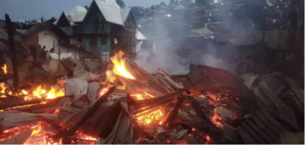 Sud-Kivu : 12 dépôts partis en fumée au marché de Kadutu à Bukavu