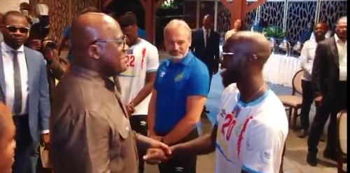Felix Tshisekedi aux Léopards : « Je suis convaincu que vous allez encore faire des merveilles »