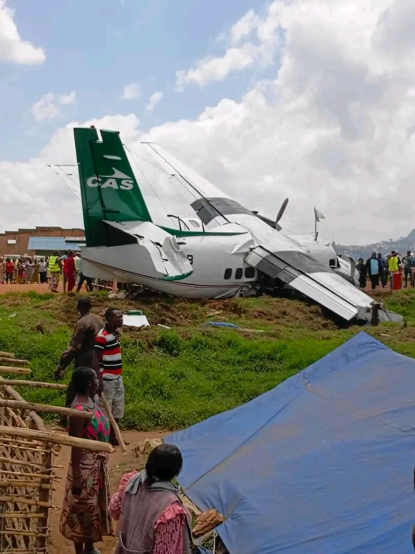 Flash : crash d’un petit porteur de la compagnie CETRACA à Butembo