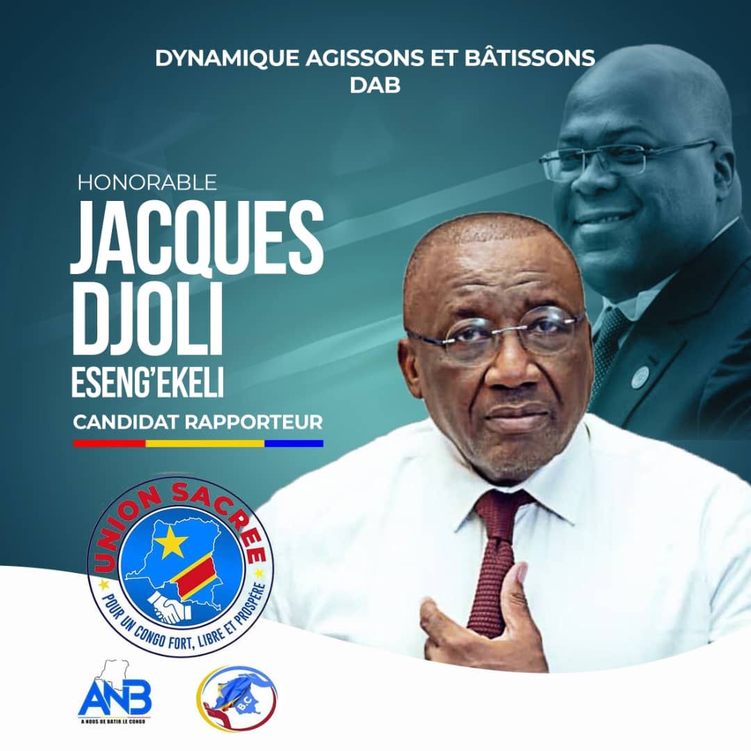 Élection du bureau définitif de l’assemblée nationale congolaise : Le Regroupement politique ANB remercie le présidium de la DAB pour la désignation de l’honorable Jacques Djoli comme candidat rapporteur