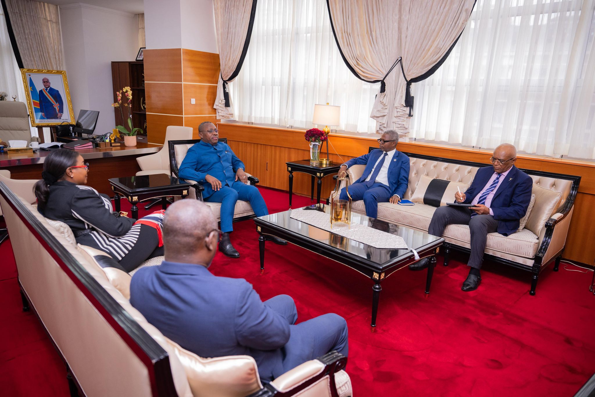 RDC : Le Ministre de l’Aménagement du Territoire, Guy LOANDO MBOYO, reçoit une délégation du PNUD