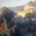 Bukavu: Des maisons et boutiques prennent feu sur avenue Evariste Baganda à Nguba au quartier Nyalukemba.